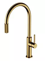 OMNIRES Switch – kriauklės maišytuvas su filtru, šlifuotas auksas SW9057-FD1GLB