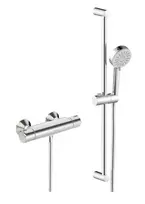 Hansa Basic – dušo komplektas su termostatu, 3 srovių tipais, chromuotas 55150131
