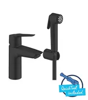 Grohe QuickFix Start – praustuvo maišytuvas su bidė dušu, matinis juodas 231232433