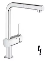 Grohe Minta – kriauklės maišytuvas su ištraukiamu išliejimo vamzdžiu, SmartControl, chromuotas 31397000