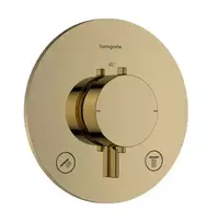 Hansgrohe Ecostat Comfort S – į sieną įmontuojamas termostatinis maišytuvas, skirtas 2 vartotojams, poliruotas auksinis 33715990