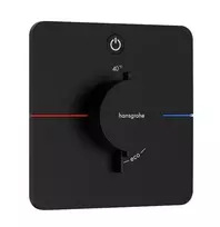 Hansgrohe ShowerSelect Comfort – į sieną įmontuojamas termostatinis maišytuvas, juodas matinis 15581670