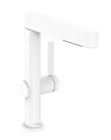 Hansgrohe Finoris – praustuvo maišytuvas 230, su išleidimo komplektu Push-Open ir ištraukiamu dušu, EcoSmart, balta matinė 76063700