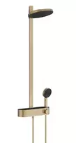 Hansgrohe Pulsify S – dušo rinkinys su termostatu, skersmuo 26 cm, 3 srovių tipai, šlifuotas bronzos spalvos 24240140