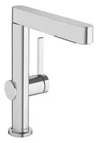 Hansgrohe Finoris – praustuvo vienos rankenos maišytuvas 230, su išleidimo komplektu Push-Open ir ištraukiamu dušo galvute, EcoSmart, chromuotas 76063000