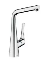 Hansgrohe Metris New – vienos rankenos maišytuvas 320 su ištraukiamu išliejimo vamzdžiu, chromuotas 14821000
