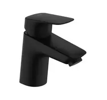 Hansgrohe Logis – praustuvo maišytuvas su išleidimo komplektu, EcoSmart, matinis juodas 71070670