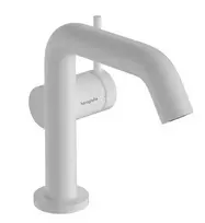 Hansgrohe Tecturis S – praustuvo maišytuvas su išleidimo komplektu, CoolStart, EcoSmart, matinis baltas 73323700
