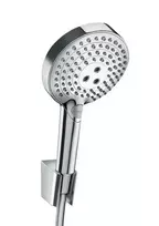 Hansgrohe Raindance Select S – dušo komplektas 120, 3jet P su dušo laikikliu ir dušo žarna 1,6 m, chromuotas 27668000