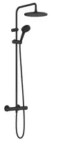 Hansgrohe Vernis Blend – dušo komplektas Showerpipe 240 su termostatu, 2 srovių tipais, EcoSmart, juodas matinis 26428670