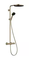 Hansgrohe Pulsify S Puro – dušo rinkinys su termostatu, skersmuo 26 cm, 3 srovių tipai, šlifuotas bronzos spalvos 24236140