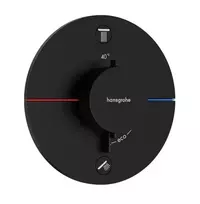 Hansgrohe ShowerSelect Comfort – į sieną įmontuojamas termostatinis maišytuvas 2 vartotojams, juodas matinis 15554670