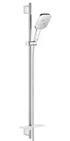 Grohe Rainshower SmartActive Cube – dušo stovo rinkinys 130 9,5 l/min, 3 srovių tipai, 90 cm stovas ir žarna, chromas 26587000