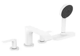 Hansgrohe Vivenis – vonios krašto maišytuvas, 4 skylių montavimas, sBox, balta matinė 75444700