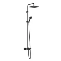 Hansgrohe Vernis Shape – dušo komplektas Showerpipe 240 su vonios termostatu, 2 srovių tipais, juodas matinis 26900670