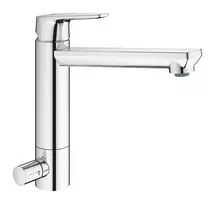 Grohe BauEdge – kriauklės maišytuvas, su integruotu išankstiniu uždarymu, chromuotas 31696000
