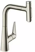 Hansgrohe Talis Select M51 – kriauklės maišytuvas M5117-H220 su ištraukiamu indų dušu, sBOX, nerūdijantis plienas 73868800