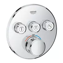 Grohe Grohtherm SmartControl – termostatinis dušo maišytuvas – įmontuojamas su 3 uždarymo vožtuvais, chromuotas 29121000