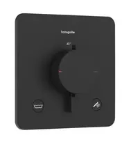 Hansgrohe Ecostat Comfort Q – paslėptas termostatinis maišytuvas, skirtas 2 vartotojams, matinis juodas 33717670