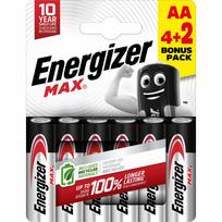 Elementai ENERGIZER Max , AA, LR03, 6 vnt