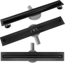 Dušo latakas REA Neox Slim Pro, Juodas, 60 cm