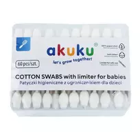 Akuku  saugūs krapštukai ausims 60 vnt., A0710