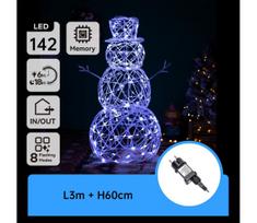 Aigostar-LED Lauko Kalėdų dekoracija LED/3,6W/31/230V 6500K 60cm IP44 sniego senis