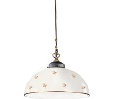 Kolarz 731.32.172- Pakabinamas šviestuvas su laidu NONNA 1xE27/75W/230V, skersmuo 36 cm, gėlės formos, rožinio aukso