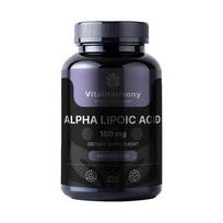 Vitalharmony Alpha Lipoic Acid 100 mg Maisto papildas, 90 kapsulių
