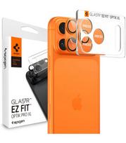 Oranžinė kameros apsauga Apple iPhone 17 Pro kamerai "Spigen Optik Pro XL Glas.TR EZ Fit"