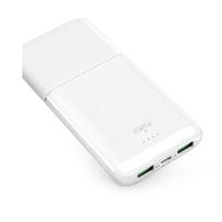 Powerbank 10000mAh 2xUSB, 1xUSB-C, 20W, by Puro White