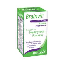 HealthAid BrainVit (Ginkgo Biloba, Gotu Kola, Bacopa, Vitamins, Minerals, Amino Acids, Antioxidants)