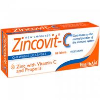 HealthAid Zincovit  C (Vitamin C, Zinc, Propolis) Blister Tablets N60
