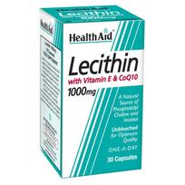 HealthAid Lecithin 1000 mg + Natural Vitamin E 45 iu + CoQ10 10 mg Capsules N30