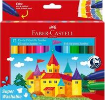 Faber-Castell - Felt-tip pen Jumbo - 12 pcs, super washable (154311)