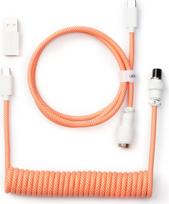 Keychron Coiled Type-C Cable, Orange