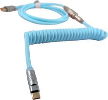 VGN PU Coiled Cable, Light Blue