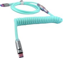 VGN PU Coiled Cable, Light Green