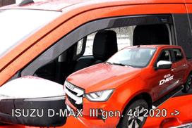 ISUZU D-MAX 2/4 durų 2020 → Langų vėjo deflektoriai priekinėms durims