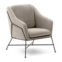 Smėlio spalvos krėslas Brida – Kave Home