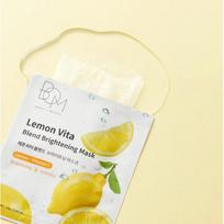 Lemon Vita Blend Brightening Mask Skaistinančios odą lakštinės veido kaukės 1 vnt.