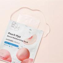 Peach Hya Blend Moisturizing Mask Drėkinančios odą lakštinės veido kaukės 1 vnt.