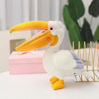 Simulation bird pelican doll plush toy big bill bird doll children accompany soothing pillow rag doll 30cm（0.2kg）