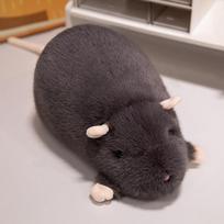 Miela miela maža pelytės lėlė pliušinis žaislas žiurkėno lėlė vaikų kompanija raminanti pagalvė skudurinė lėlė 50cm with tail (0.3kg)