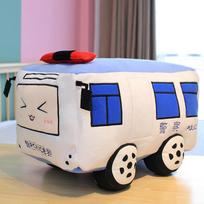Simuliacinis automobilis autobusas policijos automobilis mesti pagalvė pliušinis žaislas vaikams raminanti lėlė gimtadienio dovana 15cm（0.35kg）