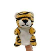 Mielas mažas gyvūnėlis šuniukas triušis panda pirštų lėlė pliušinis žaislas lėlė tėvų ir vaikų sąveika rankų lėlė lėlė lėlė 9cm（0.01kg） dryžiai