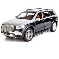1:24 Maybach GLS600 Lydinio Prabangaus Automobilio Modelis Simuliacija Die-cast Metalinis Žaislinis Automobilis Automobilio Modelis Garsas ir Šviesa Vaikiškas Žaislas Berniukui Dovana Kolekcija Ornamentai balta