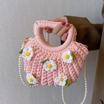 Gardenia rankų darbo kriauklių rankinė - Pasidaryk pats rinkinys - Puiki rankinė/crossbody rankinė rankų darbo dovana merginai