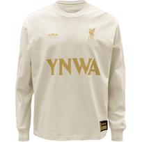 Nike X Liverpool FC LeBron Letter Print Crew Neck Casual Long Sleeve T-Shirt Men Tops Light-Red Brown FZ8900-104 XXL