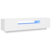 Televizoriaus spintelė，TV staliukas，TV staliukas baldai su LED apšvietimu, balta, 160x35x40cm CFE59846